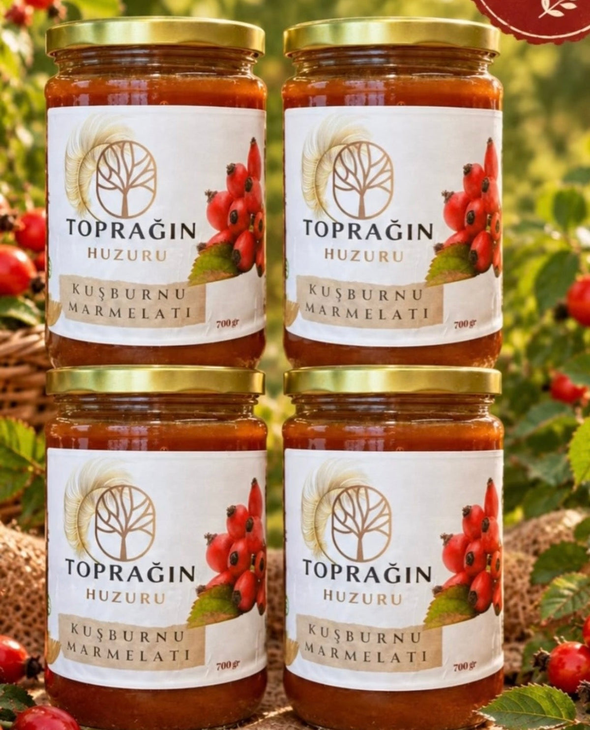 4 Adet Kuşburnu Marmelatı ( 680 Gram )