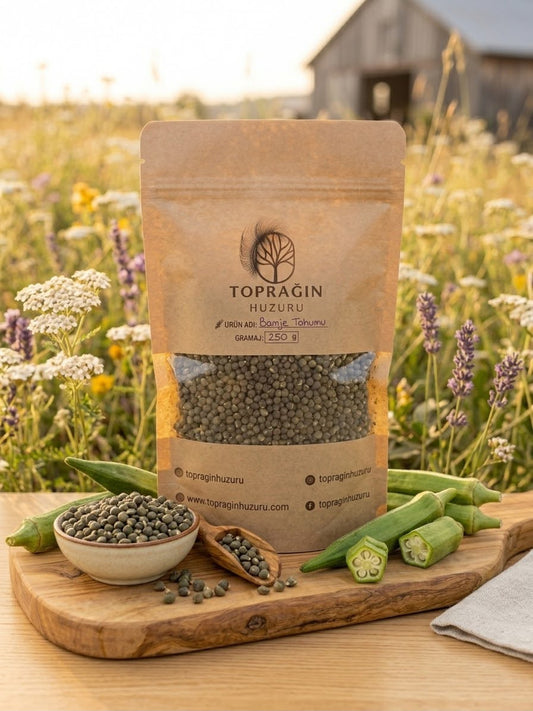 Çiçek Bamya Tohumu ( 250 Gram )